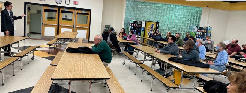 Paul Ellis addressing the Civic Association